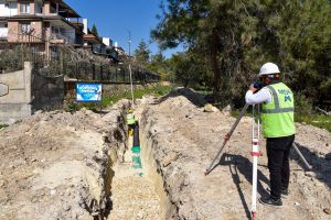 meskİ, mezİtlİ devlet hastanesİ atik su altyapisi ÇaliŞmalarini sÜrdÜrÜyor (6)